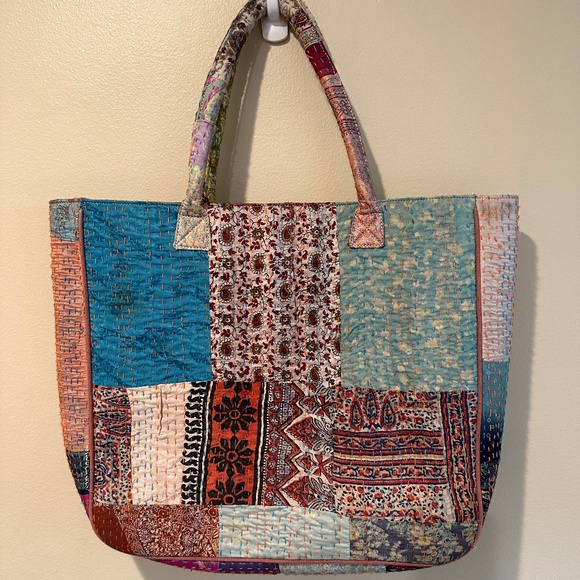 Bungalow8 Handbags - Kantha Patchwork boho tote